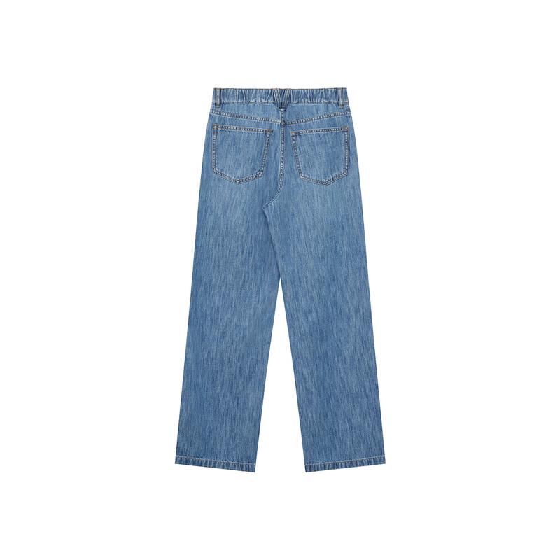 HAZZYS Women's PHIZ Washed Wide-Leg Jeans