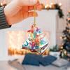 Charming Christmas Acrylic Tree Hanging Ornament For Stylish Interior Car