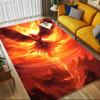 1pc Phoenix Rising Themed Rug for Home Decor, Non-slip Office Carpet, Chair Mat, Outdoor Mat, Christmas and Halloween Gifts-0731124