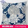 Modern Simple Dark Blue Geometric Pillowcase Home Sofa Cushion Cover