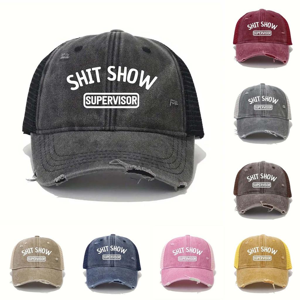 Slitte, vaskede og friske baseballcapser, allsidige retro amerikanske solskjermhetter