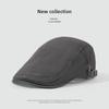 Forward hat female spring and autumn fashion personality anti-wearing beret Korean version newsboy hat