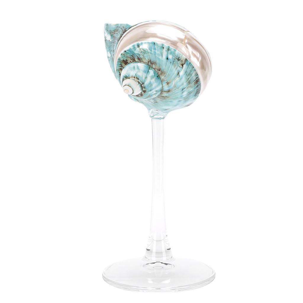 Wine Glass Unique Polished Stem Wine Glass for Cold Beverages Desk Ornament