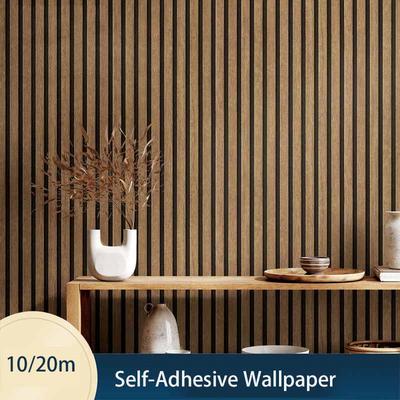 Kendinden Yapışkanlı Ahşap Görünümlü Duvar Kağıdı Ahşap Panel Dekoratif Duvar Çıkartması Vurgu Duvarları Ev Dekorasyonu Backsplash Çıkarılabilir Dekor