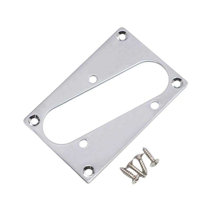 Durability Chrome Plated Pickup Mounting Bracket 4 Stainless Steel Screws Compatible With Guitar Bridge Pickups