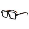 Trendy Retro Double Bridge Square Sunglasses for Men & Women - European & American Street Style