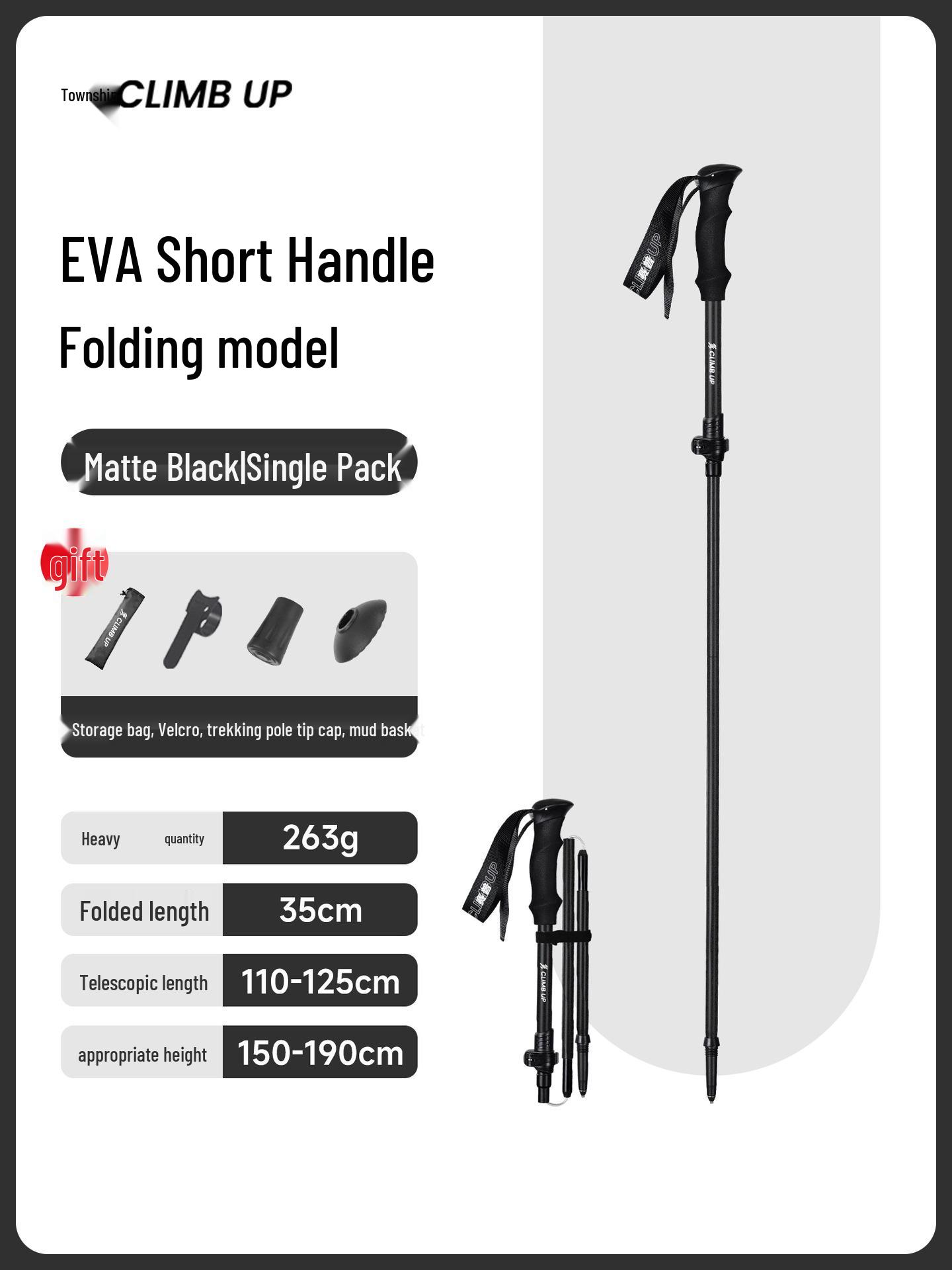 

Saipu Non-Slip Telescopic Hiking Poles for Men & Women - Folding Trekking & Walking Sticks with Foam Grip