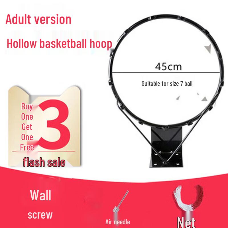 Wall-Mounted Indoor/Outdoor Basketball Hoop Set