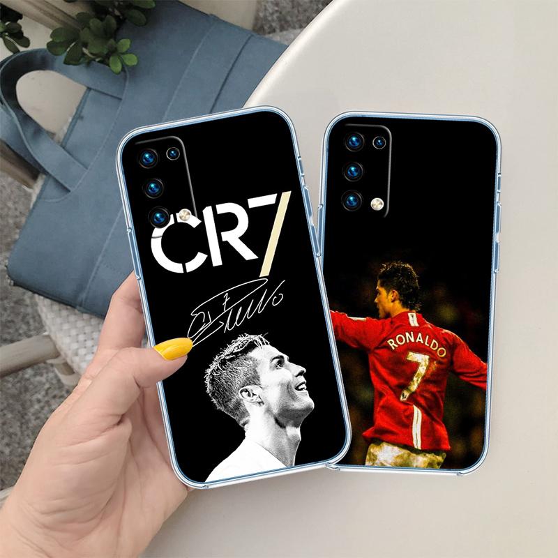 C-Cr7 Transparent Phone Case for Motorola Moto G7 G8 G9 G84 G85 G73 G24 G15 Z2 Play Power Plus