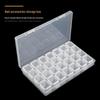 Nail Art & Jewelry 28-Compartment Dustproof Storage Box for Rings and Ear Studs