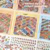 Cartoon Miniature Landscape Sticker Collection Decorative Visual Stacking DIY Cabin Scene Sticker 3D Landscape Sticker Book