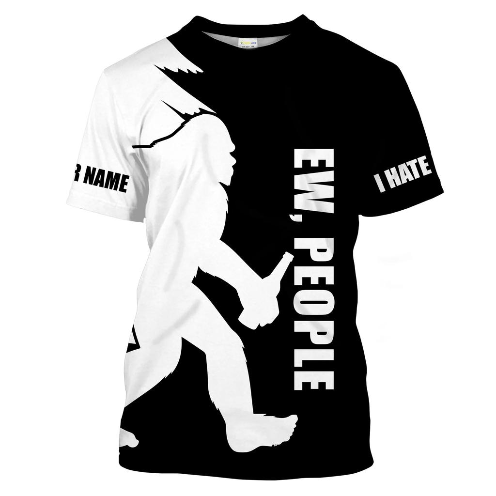 New Short Sleeved T-shirt 3D Printed Top with Personalized Round Nec T-shirt