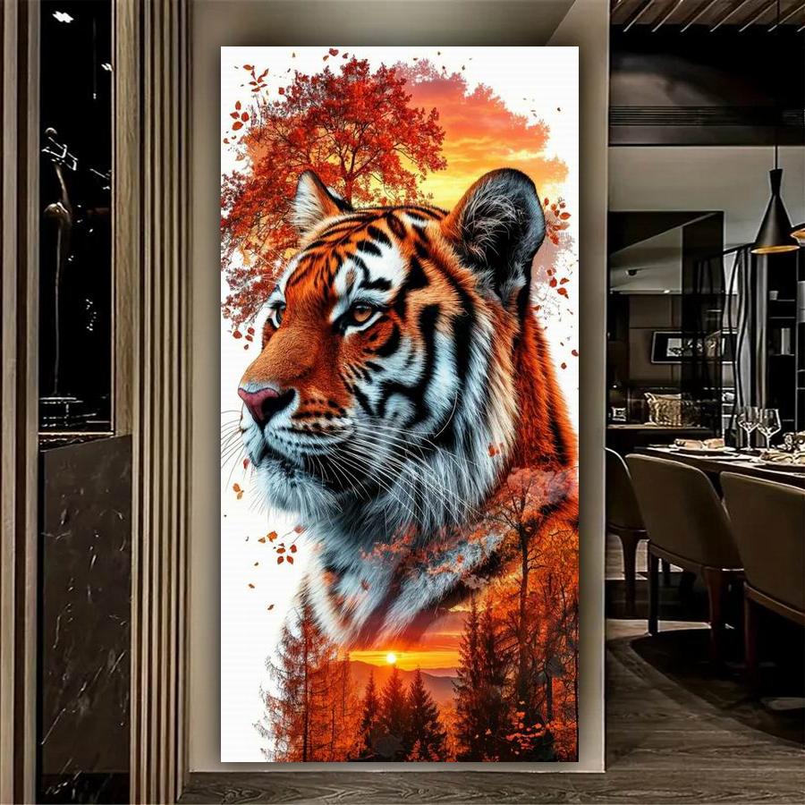Abstract Tigers Dogs and Horses Large Size Diamond Painting New Collection Animals Diy Full Drill Rhinestone Embroidery Mosaic Cross Stitch Kits