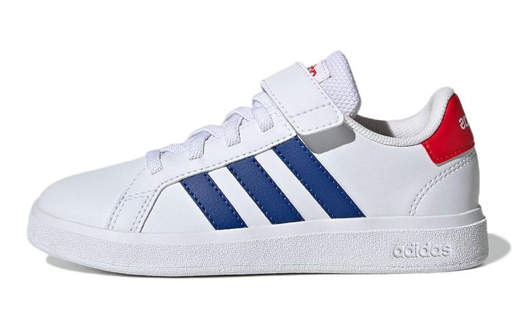 

Adidas Neo GRAND COURT 2.0 EL K Abrasion Resistant Low top Skateboard Shoes White Blue Red Kids GW6514 36.5