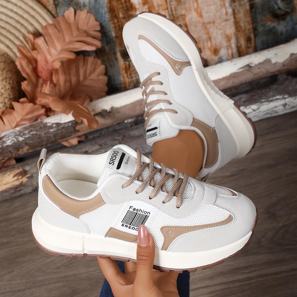 Casual sports shoes women's 2025 new spring and autumn Forrest Gump shoes mesh shoes breathable mesh white shoes thin dad shoes summer