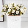 Fleurs de Lilas Artificielles Style Européen Œillets Roses Fleurs de Simulation Matériaux Floraux Doux DIY Décor de Fleurs de Mariage