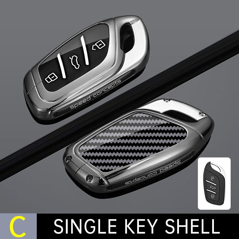 Metal Car Smart Key Cover Case Holder Bag Keychain for Roewe RX5 I5 I6 RX3 RX8 ERX5 for MG ZS EV MG6 EZS Protector