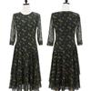 Shiz Madam Women Lace Stretch Flare One Piece Dress N2753