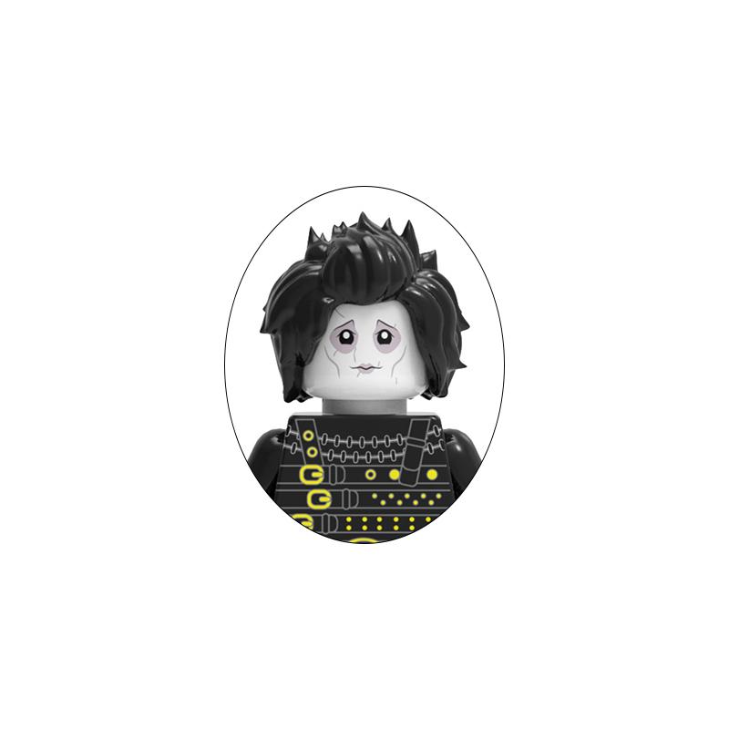 Edward Scissorhands Building Blocks Video Games Mini Action Figures Bricks Geralt Ciri Movies Assemble Toys for Children