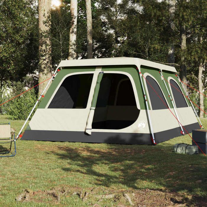 VidaXL 8-Person Dome Family Tent Green Quick Release, Tent, Garden Tent, Outdoor Shelter, Camping Tent, 4004236