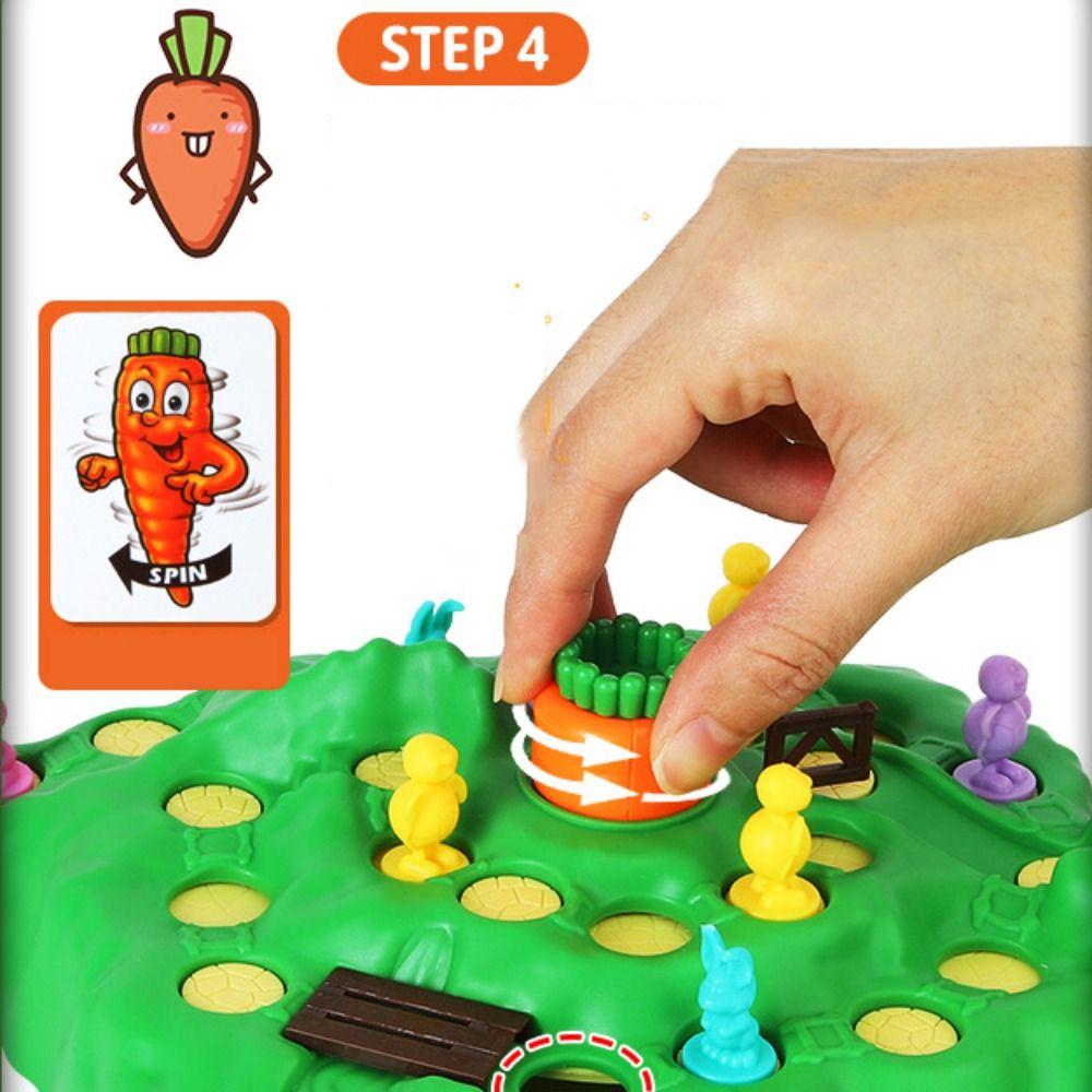Bunny Rabbit Cross Country Toy Vzdělávací Desková hra Bunny Hra na past na králíka Dětská společenská hra
