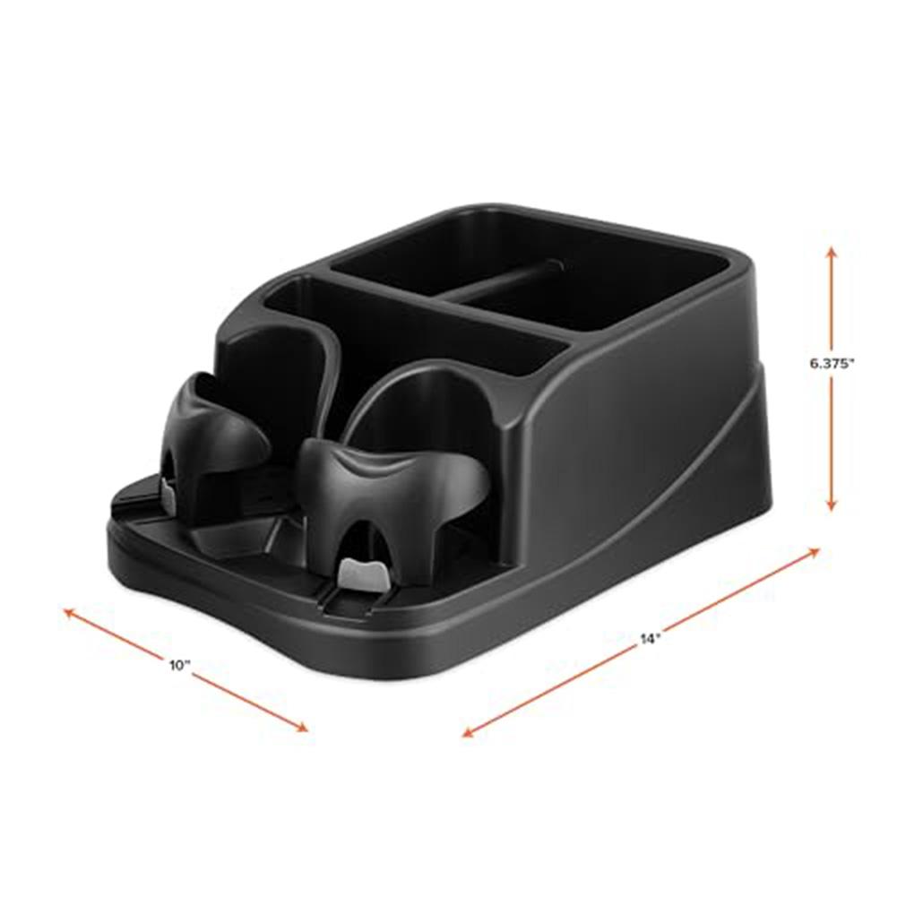 1pcs Car Seat Organizer With 2 Adjustable Cup Holders For Cars Trucks Minivans Car Cup Holder Interior Supplies Tissue Holder