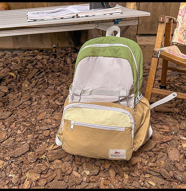 New Mountain Series Color Block Lightweight Sports Backpack - Breathable, Foldable & Ideal for Travel and Mountaineering