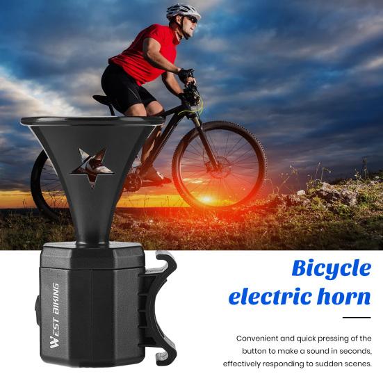 Bike Electric Horn High Decibel Multiple Modes Waterproof Rechargeable Easy Install Handlebar Bell
