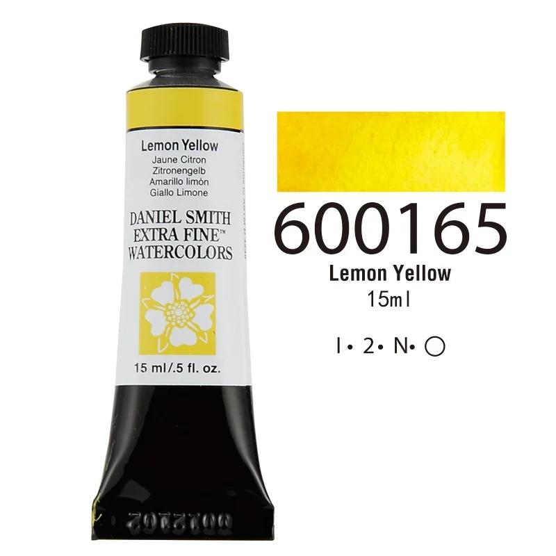 

Американская акварельная краска DANIEL SMITH Series 1 из натуральных минералов экстратонкая 15 мл тюбик для рисования художников лимонно-желтый