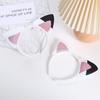 New Gabbys Dollhouse Headband Pink Cat Party Headbands With Cute Ear Cartoon Cosplay Headpiece Halloween Hair Accessories