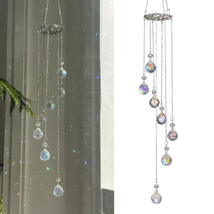 Elegant Crystal Suncatchers Wind Chimes Sunlight Catchers Hanging Ornament for Window and Garden Patios Decoration