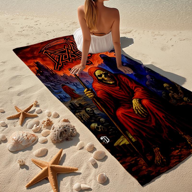 Death Fashion Beach Towel: Ideal for Summer Adventures Soft, absorbent and quick drying suitable for swimming and bathing