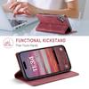 For iPhone 16 Vintage Leather Flip Wallet Case with RFID Blocking Card Slot, Matte Retro Folio Cover for Women Men (4 Colors)