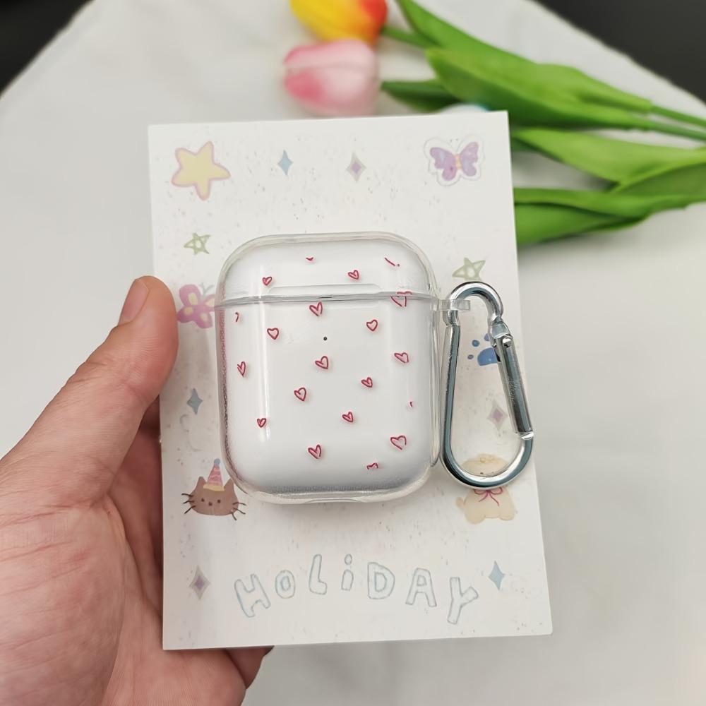 Trendy Heart Pattern Earphone Case for AirPods Pro3/Pro2/Pro Headphones Cover For AirPods 4/3/2/1 Shockproof Protective Cover