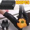 20-100PC Disposable Glove Packaging Black Nitrile Gloves Household Kitchen Cooking Tools Car Wash Household Cleaning Work Gloves