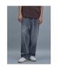 SHIFT.G Semi Wide Tapered Denim Pants Black