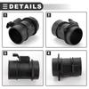 Motoforti Mass Air Flow Sensor Assembly for Renault Clio 2005-2020, Plastic and Metal, Black, Part Number 8200299956