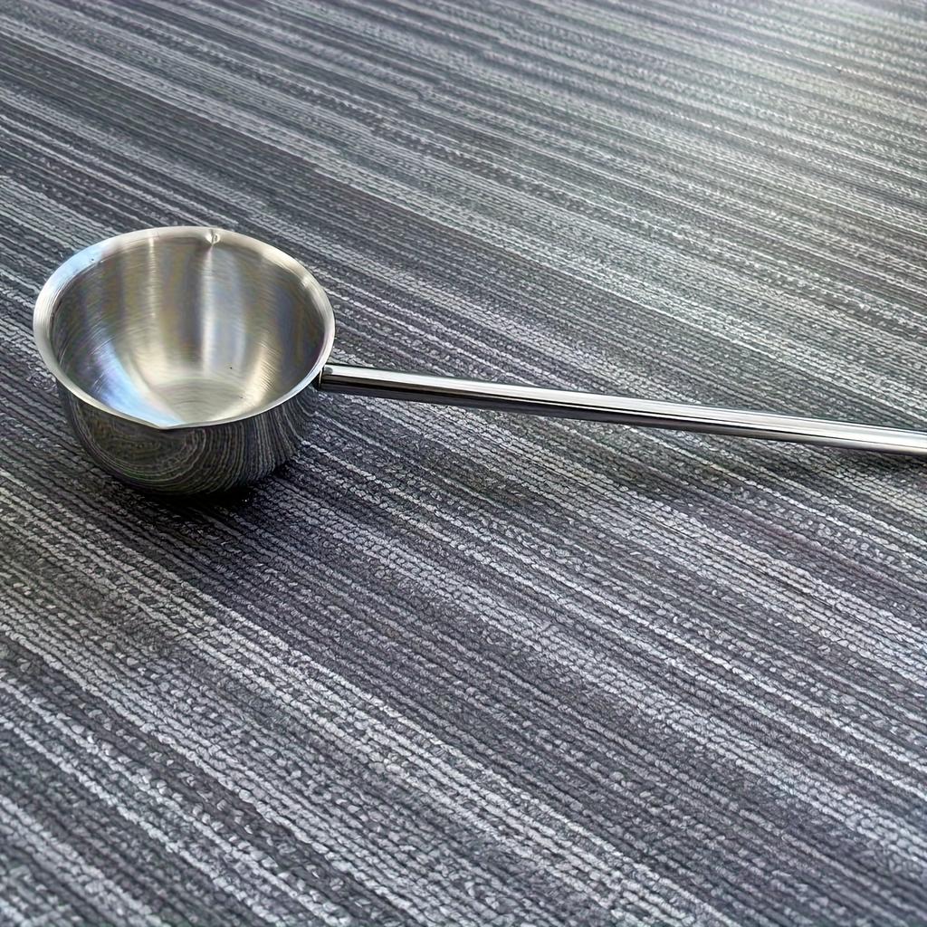 Durable Stainless Steel Mini Pot with Long Handle - Ideal for Heating and Pouring Oil/Milk,Perfect for Home and Outdoor Cooking,Versatile Kitchen Tool