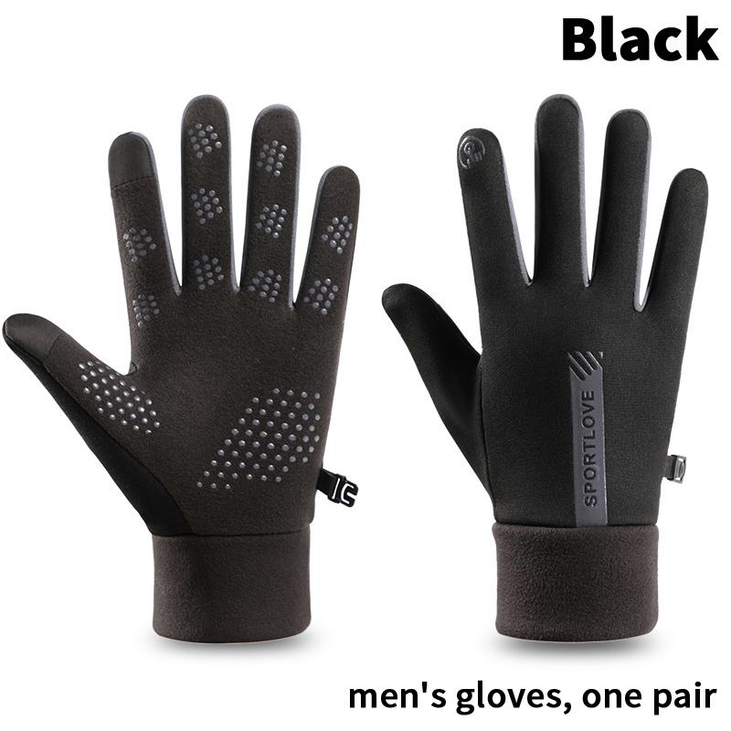 Rękawiczki zimowe męskie damskie rowerowe antypoślizgowe termiczne polarowe odporne na zimno wiatroodporne wodoodporne ciepłe outdoorowe do biegania narciarskie mitenki