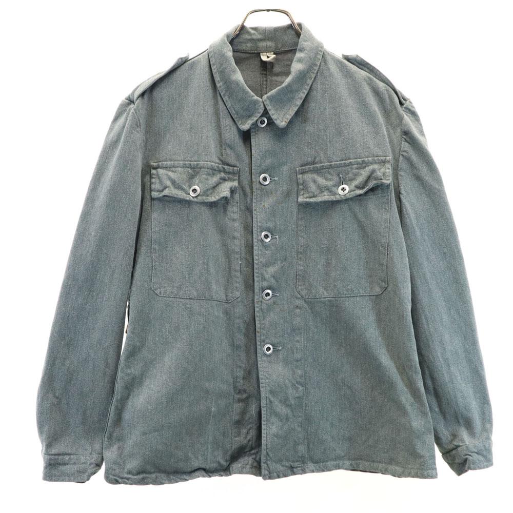 

SWISS ARMY 40s Vintage early model metal buttons Patrol Jacket Men s Used