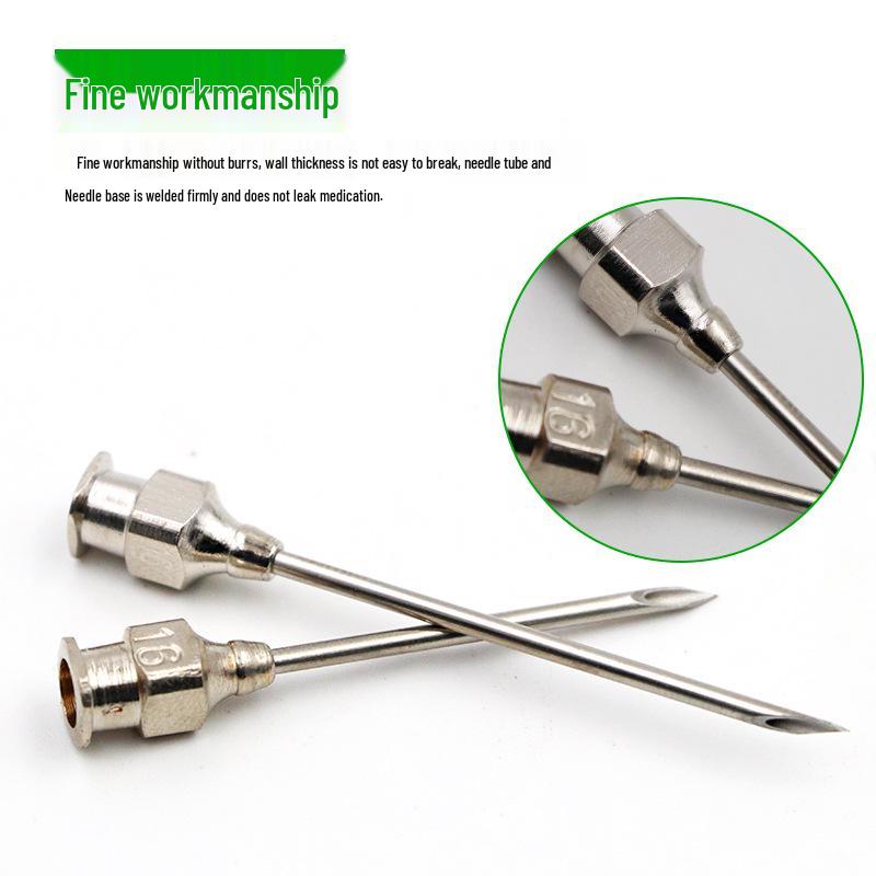 Veterinary Stainless Steel Animal Injection Needle for Pigs, Cattle, Sheep - Metal Syringe for Vaccinations