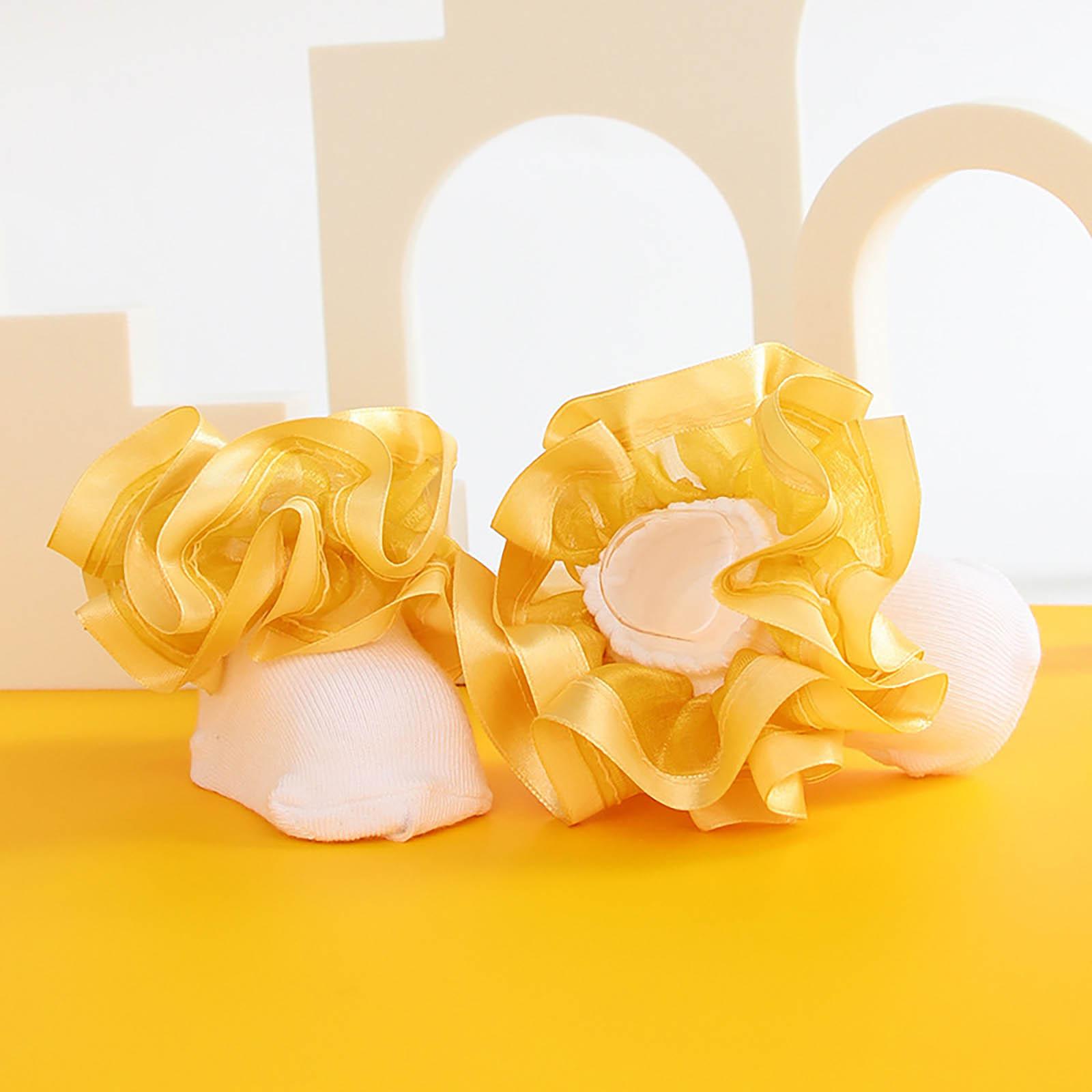 

Носки с рюшами, кружевные носки под платье принцессы с оборками, носки с большими рюшами для маленьких девочек, для новорожденных/младенцев/маленьких девочек S имбирный