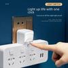 Multi-Function USB Wireless Converter: Home Office Socket Board with Night Light