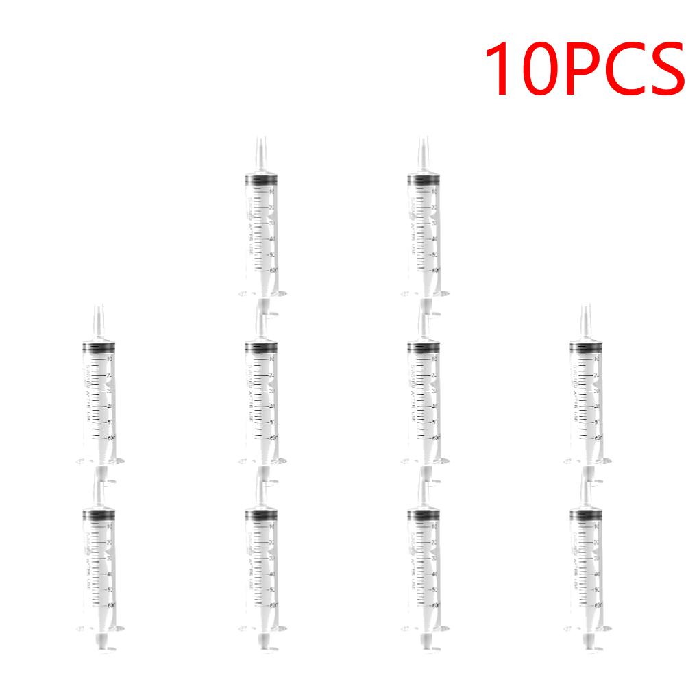 60ml Reusable Pump Glue Filling Enema Syringe Nutrient Sterile Health Without Needle Watering Refilling for Animal Food Feeding