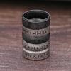 Fashion Retro Rune Ring for Men Women 316L Stainless Steel Odin Letter Rings Couple Simple Amulet Jewelry Gifts