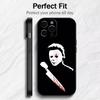 The S-Shape Serial Killer M-Myers Phone Case For iPhone17,16,15,14,13,12 Plus,Max Soft Silicone Black Cover