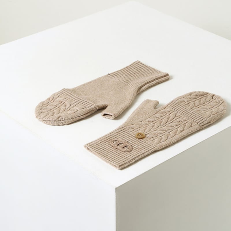 

athe vanessabruno Сумка Верблюжий Кабель Вязка Открытые Перчатки AAGV4F605CM XXX