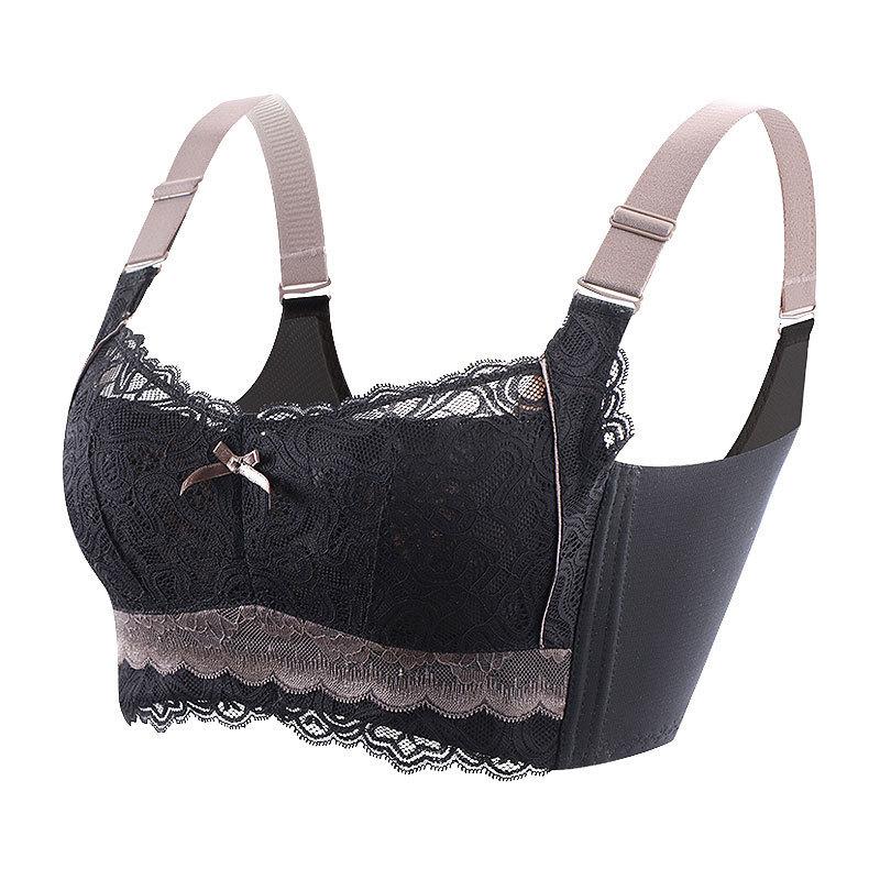 

Латексное нижнее белье, женский тонкий бюстгальтер без стального кольца, большого размера с подгрудью, сексуальная верхняя поддержка, противопровисающий 34/75B чёрный
