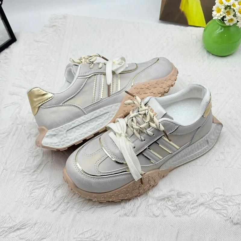Fashion Women's Shoes 2025 Brand Front Lace-up Women's Vulcanize Shoes Fashion Round Head Hot Sale Best Seller Classic Casual Shoes
