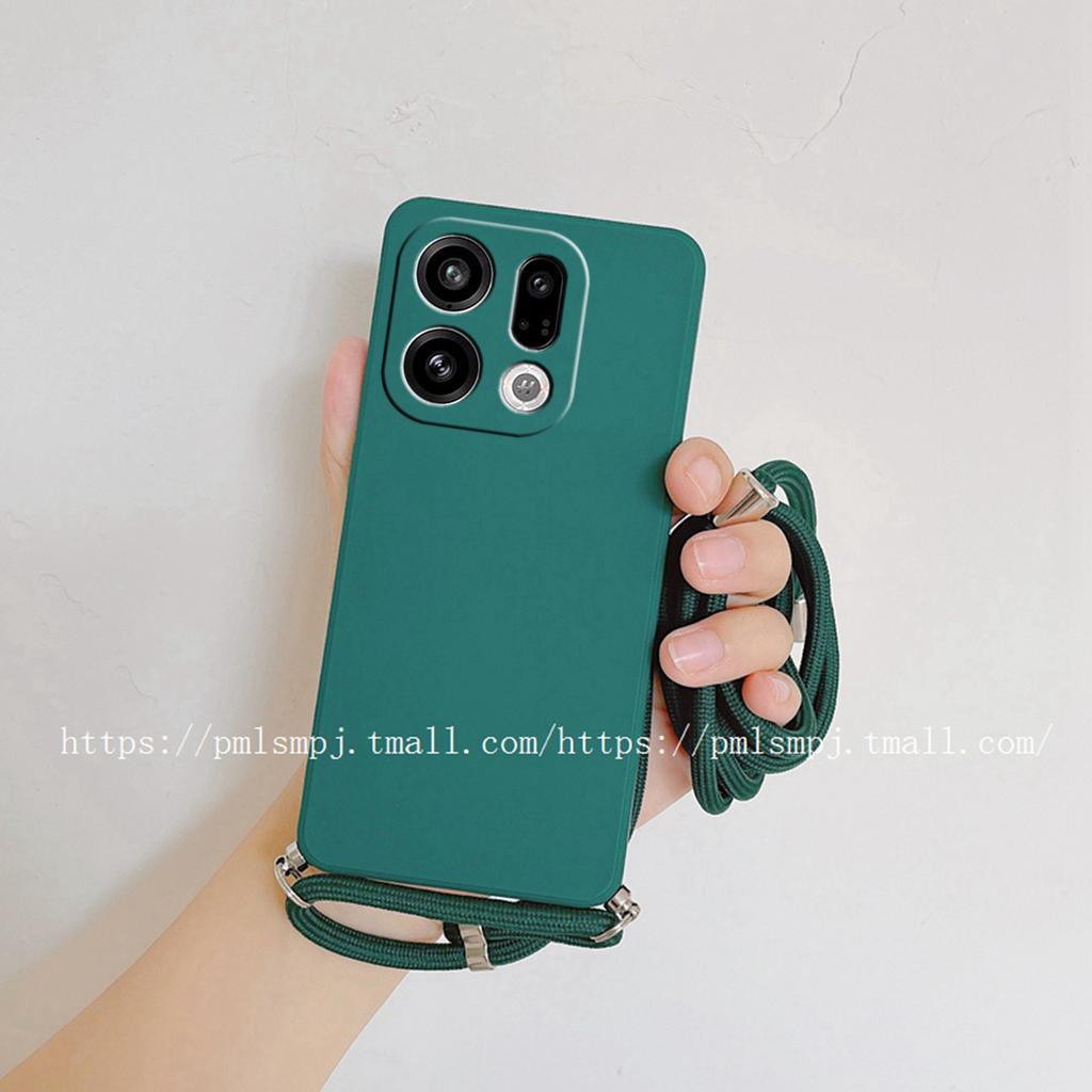 Case for OPPO Find X9 Pro X 9 Crossbody Necklace Strap Cord Lanyard Soft Case for Find X9pro Camera Protect Silicone Cover Shell